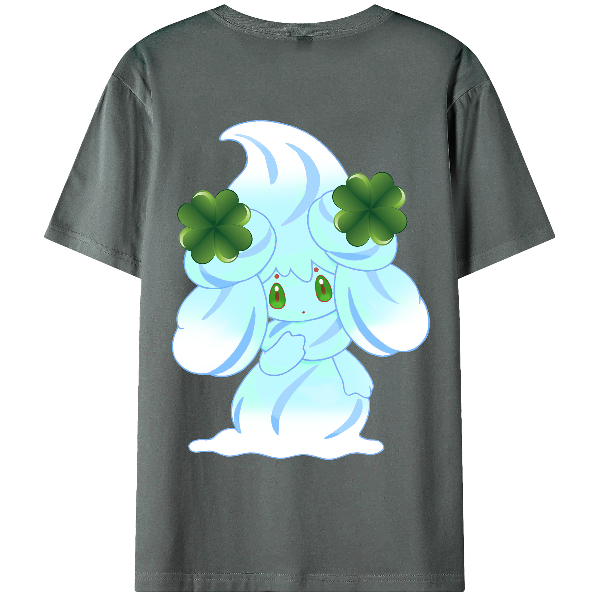 （画像用） ポケットモンスター Pokémon 綿100％ メンズ半袖Tシャツ（バックプリント） 通気性